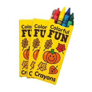 Bulk 48 Boxes Fall Crayons - 4 Colors Per Box<Oriental Trading Store
