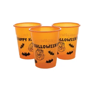 Bulk 50 Ct. Happy Halloween Pumpkin & Bats Plastic Cups<Oriental Trading Clearance