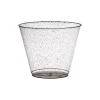 Bulk 50 Ct. Small Clear Plastic Cups With Black Glitter<Oriental Trading Flash Sale