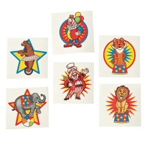 Oriental Trading Temporary Tattoos*Bulk 72 Pc. Big Top Temporary Tattoos