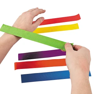 Oriental Trading Jewelry Assortments*Bulk 50 Pc. Bright Color Slap Bracelet Assortment