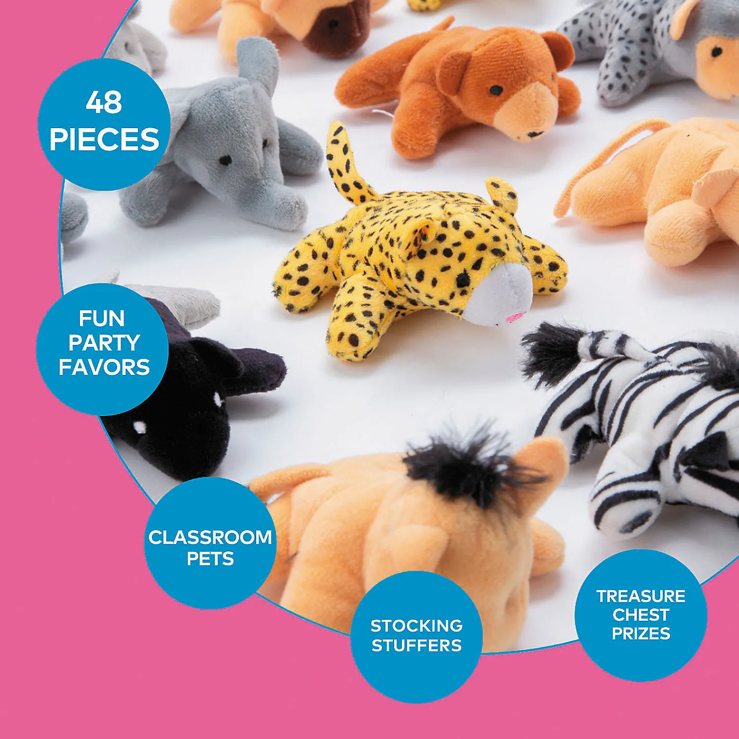 bulk__pc_bulk_mini_zoo_st_1.webp Oriental Trading Stuffed Animals & Plush Toys*Bulk 50 Pc. Bulk Mini Zoo Stuffed Animal Assortment