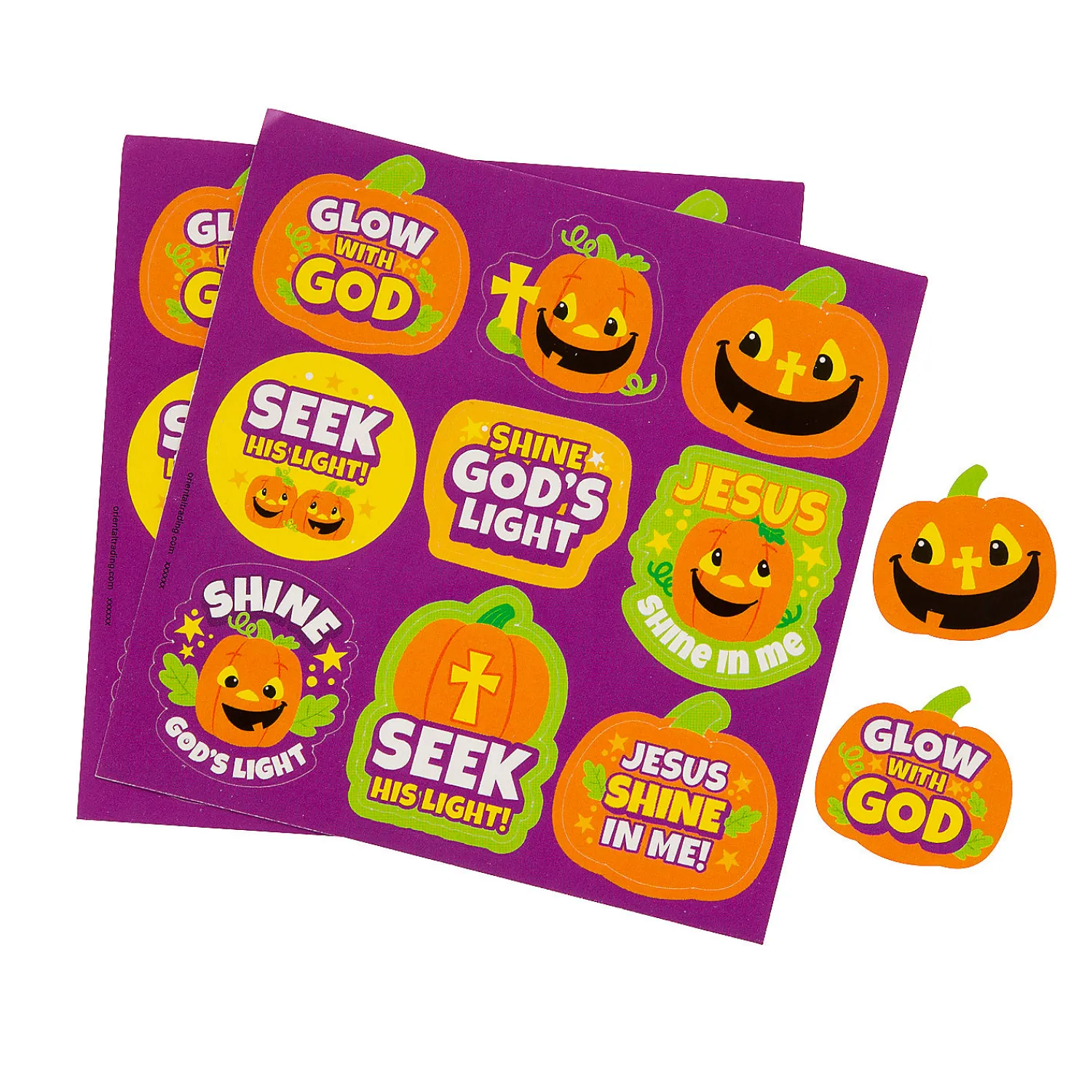 bulk__pc_christian_pumpki_0-17.webp Bulk 50 Pc. Christian Pumpkin Treat Sticker Sheets<Oriental Trading Cheap