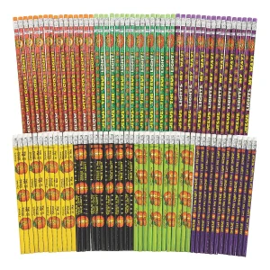 Oriental Trading Pencils*Bulk 96 Pc. Christian Pumpkin Pencil Assortment