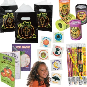 Bulk 338 Pc. Christian Pumpkin Boo Bag Kit For 48<Oriental Trading Cheap