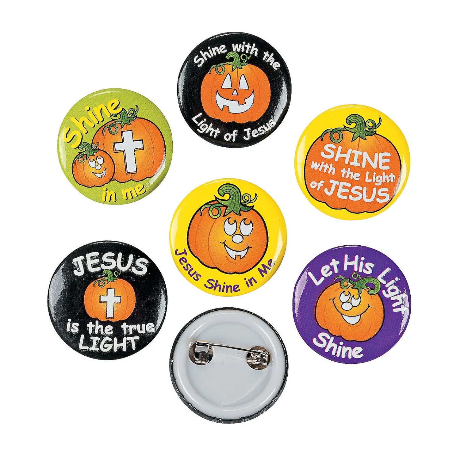 bulk__pc_christian_pumpki_0.webp Bulk 48 Pc. Christian Pumpkin Glow-In-The-Dark Mini Buttons<Oriental Trading Sale