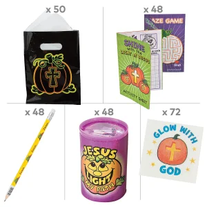 Bulk 338 Pc. Christian Pumpkin Boo Bag Kit For 48<Oriental Trading Discount