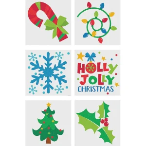 Oriental Trading Temporary Tattoos*Bulk 72 Pc. Christmas Glitter Temporary Tattoos - 72 Pc.