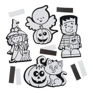 Bulk 50 Pc. Color Your Own Fuzzy Halloween Magnets<Oriental Trading New