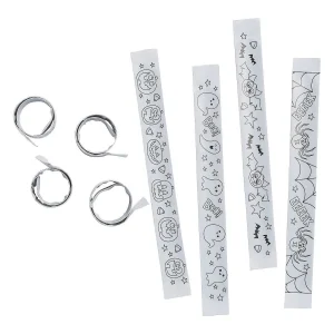 Oriental Trading Bracelets*Bulk 48 Pc. Color Your Own Halloween Slap Bracelets