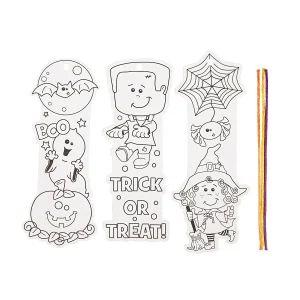 Bulk 50 Pc. Color Your Own Halloween Friends Bookmarks<Oriental Trading Store