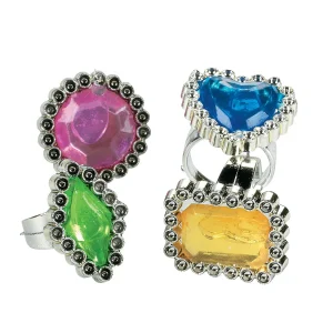 Bulk 72 Pc. Colorful Rhinestone Rings<Oriental Trading Sale