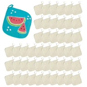 Bulk 48 Pc. Diy Canvas Pot Holders<Oriental Trading Hot