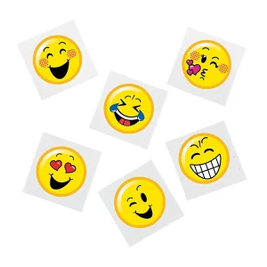 Oriental Trading Temporary Tattoos*Bulk 72 Pc. Emoji Temporary Tattoo Assortment