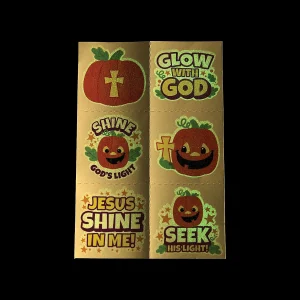 Bulk 72 Pc. Glow-In-The-Dark Christian Pumpkin Temporary Tattoos<Oriental Trading Outlet