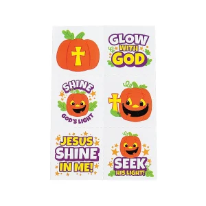 Bulk 72 Pc. Glow-In-The-Dark Christian Pumpkin Temporary Tattoos<Oriental Trading Hot
