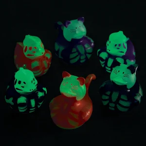 Bulk 50 Pc. Glow-In-The-Dark Halloween Skeleton Rubber Duck Assortment<Oriental Trading Clearance