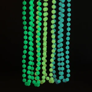 Oriental Trading Glow Jewelry*Bulk 48 Pc. Glow-In-The-Dark Mardi Gras Bead Necklaces