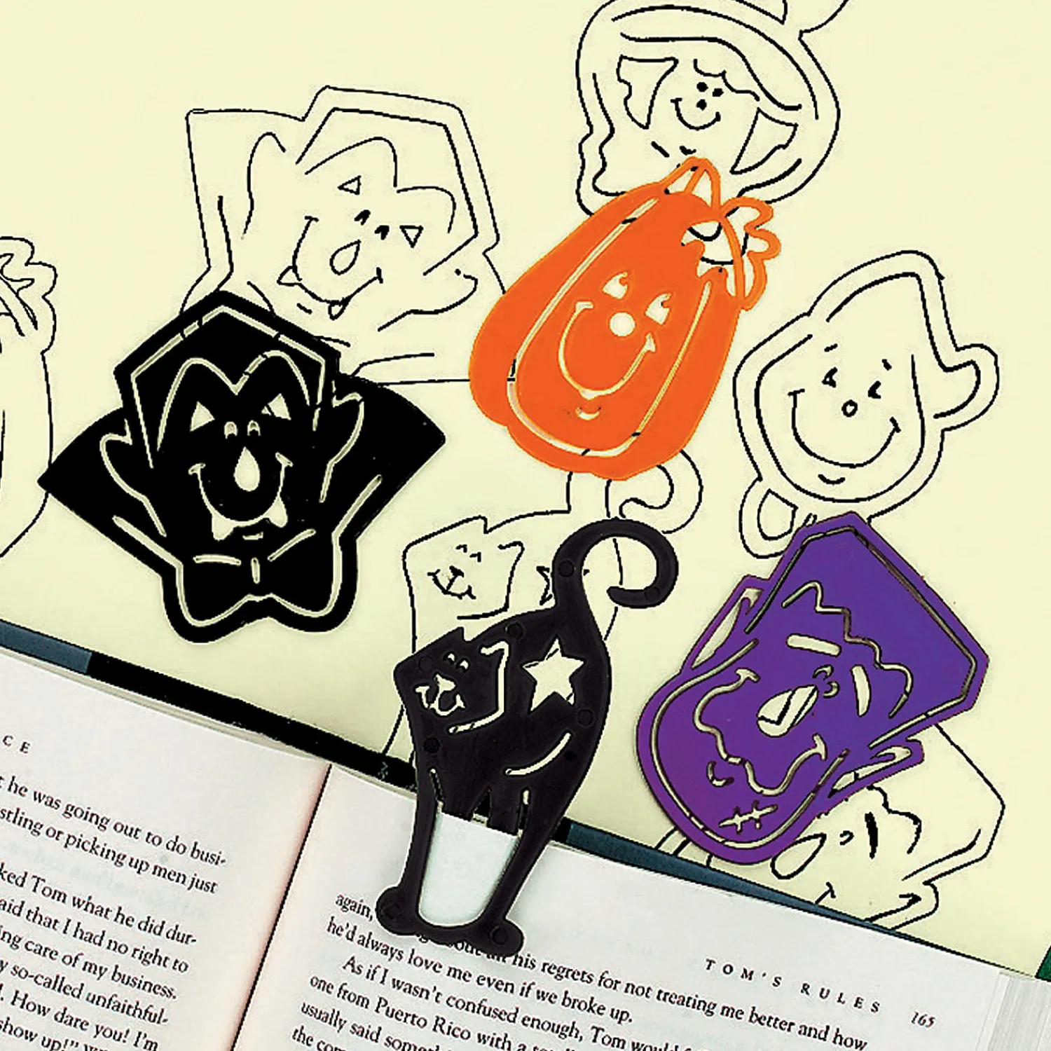 bulk__pc_halloween_charac_2-1.webp Bulk 144 Pc. Halloween Character Stencil Bookmarks<Oriental Trading Cheap