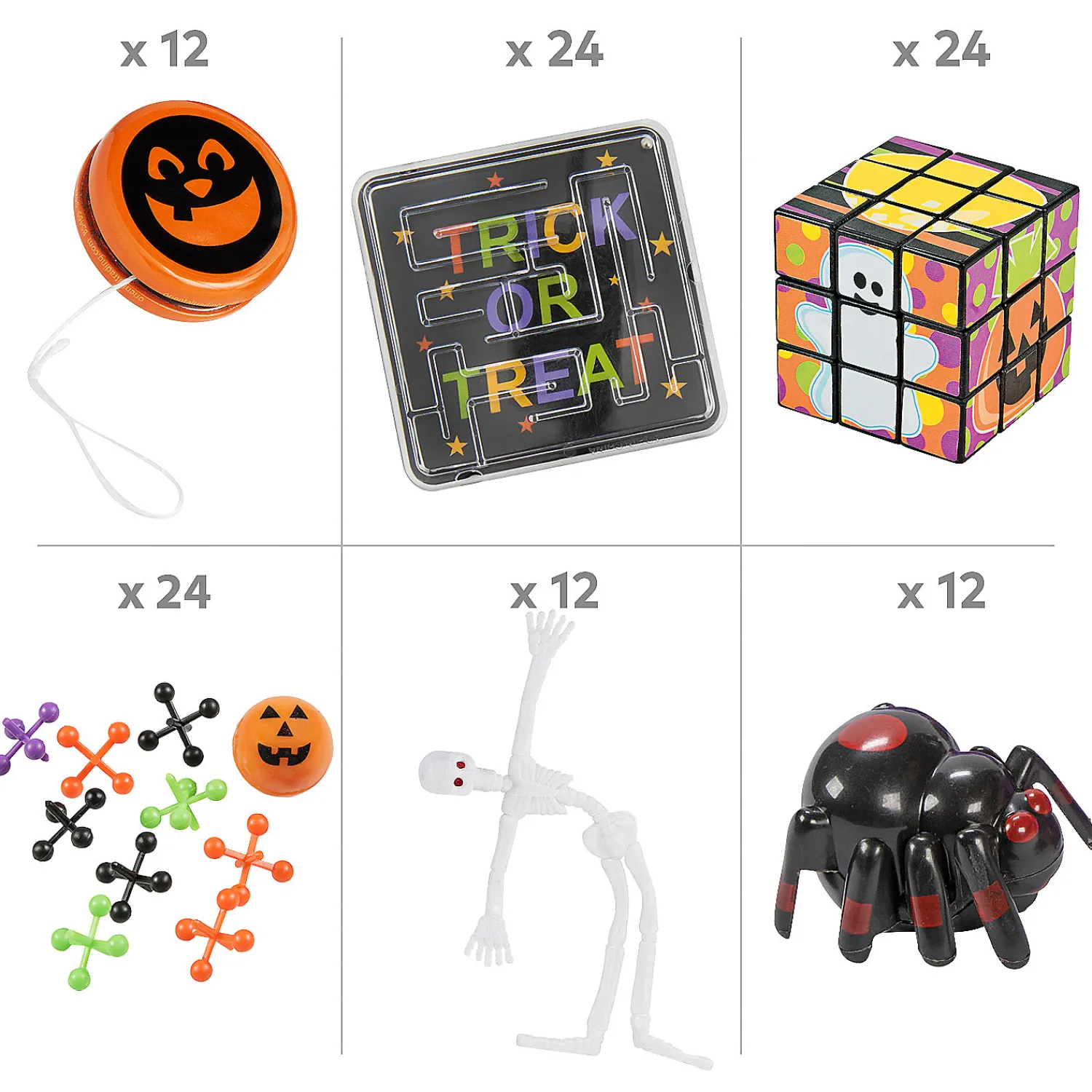 bulk__pc_halloween_fun__g_1.webp Bulk 96 Pc. Halloween Fun & Games Kit<Oriental Trading Online