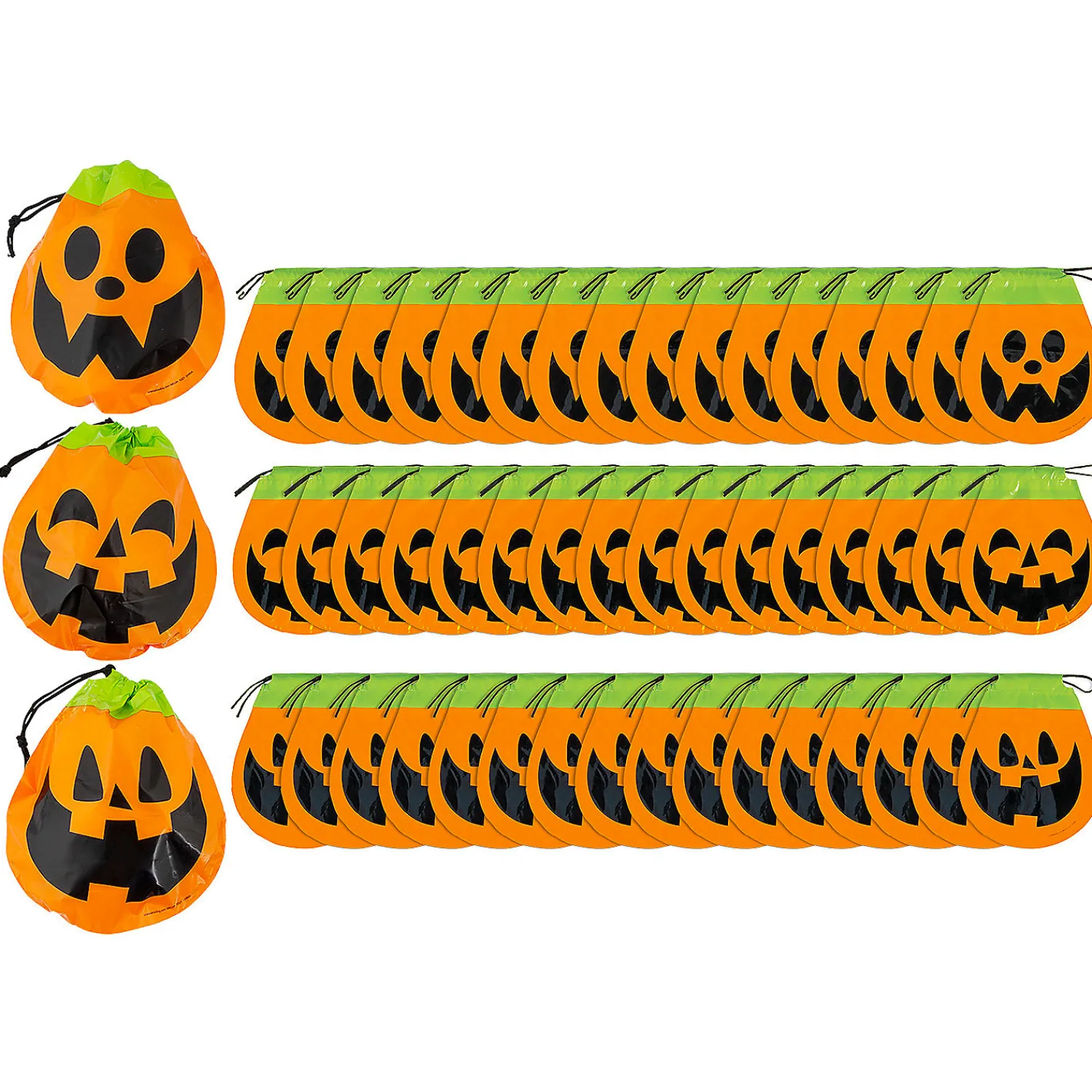 bulk__pc_halloween_pump_0.webp 8 3/4" Bulk 72 Pc. Halloween Pumpkin Plastic Goody Bags<Oriental Trading Hot