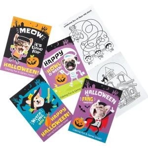 Oriental Trading Activity Books*Bulk 72 Pc. Halloween Silly Animals Coloring Books