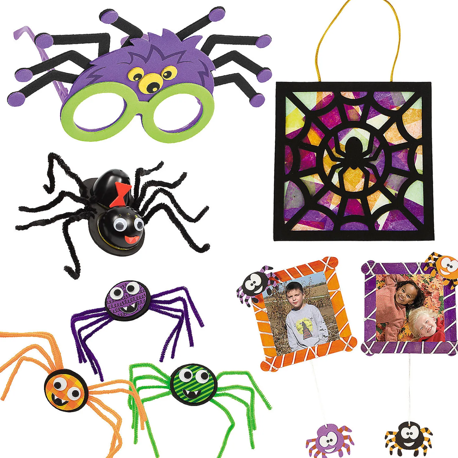 bulk__pc_halloween_spooky_0.webp Bulk 60 Pc. Halloween Spooky Spiders Craft Kit Assortment<Oriental Trading Shop