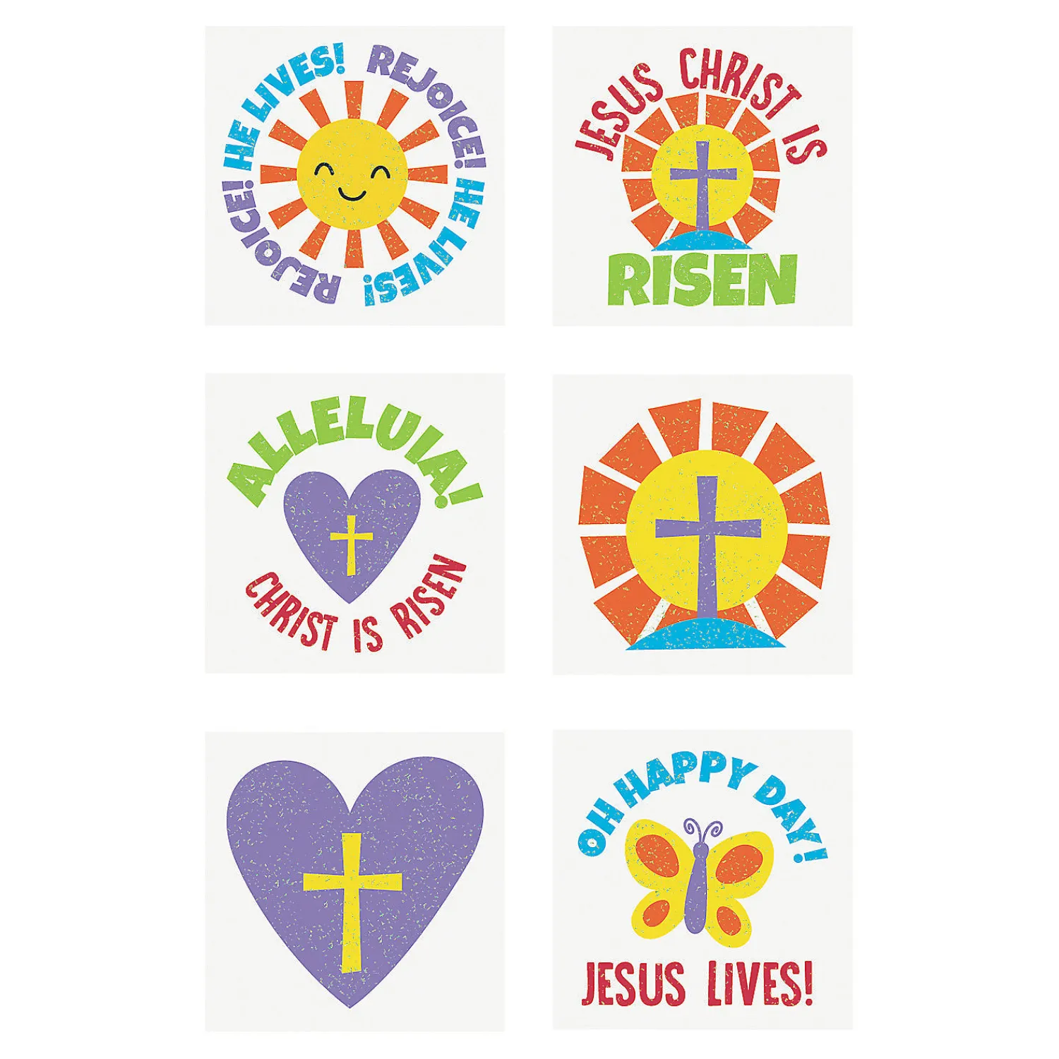 bulk__pc_he_lives_glitter_0.webp Oriental Trading Temporary Tattoos*Bulk 72 Pc. He Lives Glitter Temporary Tattoos - 72 Pc.