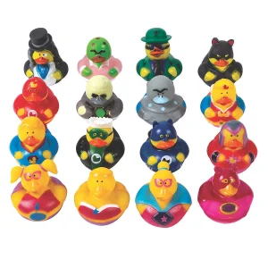 Oriental Trading Rubber Duckies*Bulk 48 Pc. Heroes & Villains Rubber Ducks Assortment