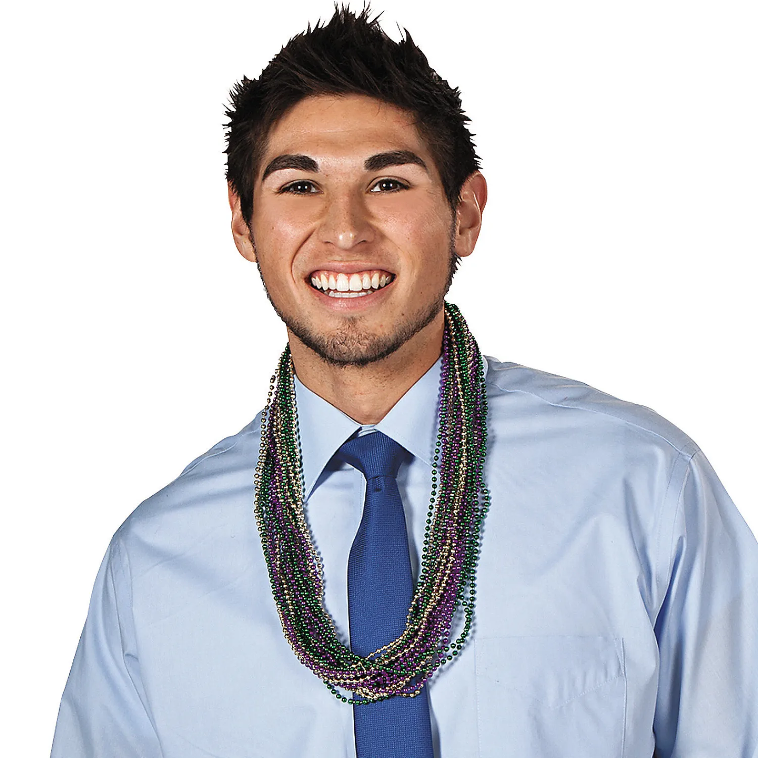 bulk__pc_metallic_mardi_g_1.webp Oriental Trading Necklaces*Bulk 144 Pc. Metallic Mardi Gras Bead Necklace Assortment