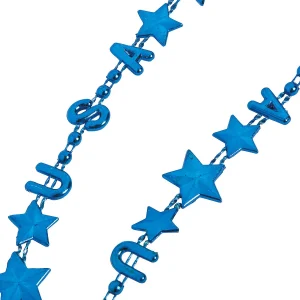 Oriental Trading Necklaces*Bulk 48 Pc. Metallic Patriotic Usa Mardi Gras Bead Necklaces