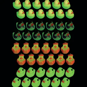 Oriental Trading Rubber Duckies*Bulk 120 Pc. Mini Glow-In-The-Dark Halloween Rubber Ducks