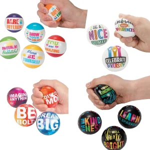 Oriental Trading Stress Balls & Toys*Bulk 48 Pc. Motivational Stress Toy Assortment