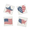 Oriental Trading Temporary Tattoos*Bulk 72 Pc. Patriotic Glitter Flag Temporary Tattoo Assortment - 72 Pc.
