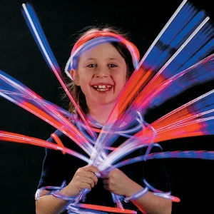 Oriental Trading Glow Assortments*Bulk 500 Pc. Patriotic Glow Stick, Bracelet & Necklace Assortment
