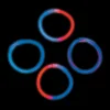 Oriental Trading Glow Assortments*Bulk 50 Pc. Patriotic Mix Glow Bracelets