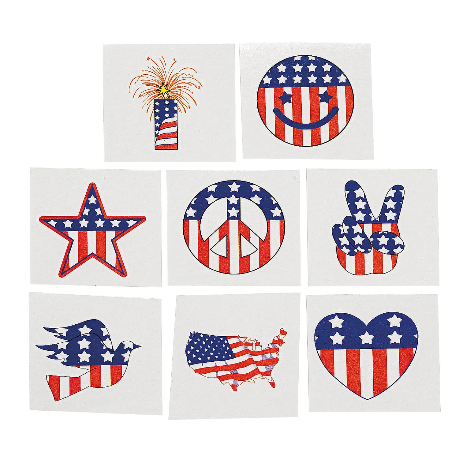 bulk__pc_patriotic_tempor_0-1.webp Oriental Trading Temporary Tattoos*Bulk 72 Pc. Patriotic Temporary Tattoos - 72 Pc.