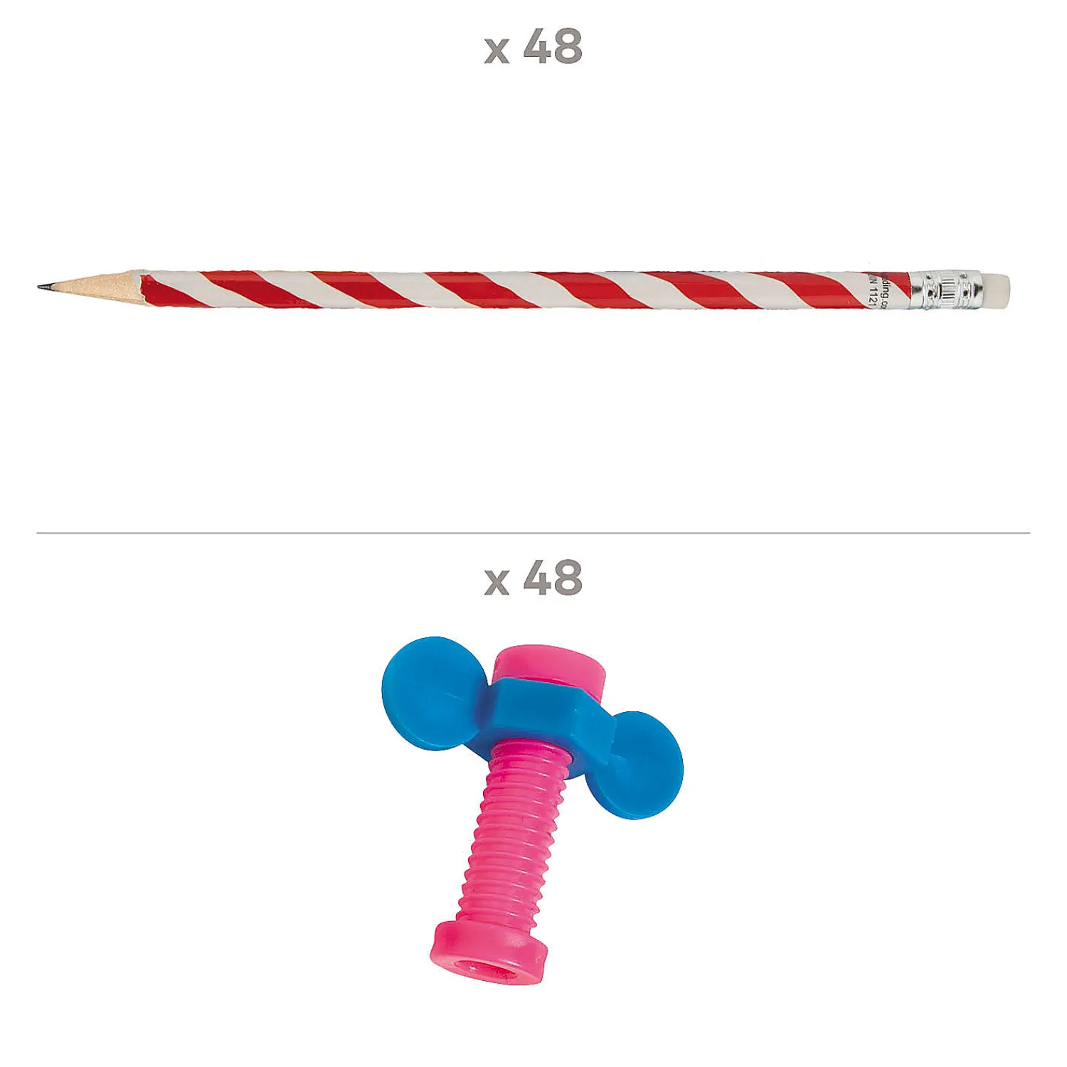 bulk__pc_pencils_with_fid_1.webp Oriental Trading Fidget Toys & Spinners*Bulk 96 Pc. Pencils With Fidget Toppers Handout Kit For 48