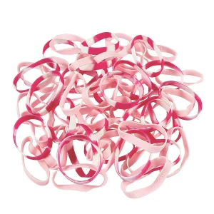 Oriental Trading Bracelets*Bulk 144 Pc. Pink Ribbon Bracelet Assortment