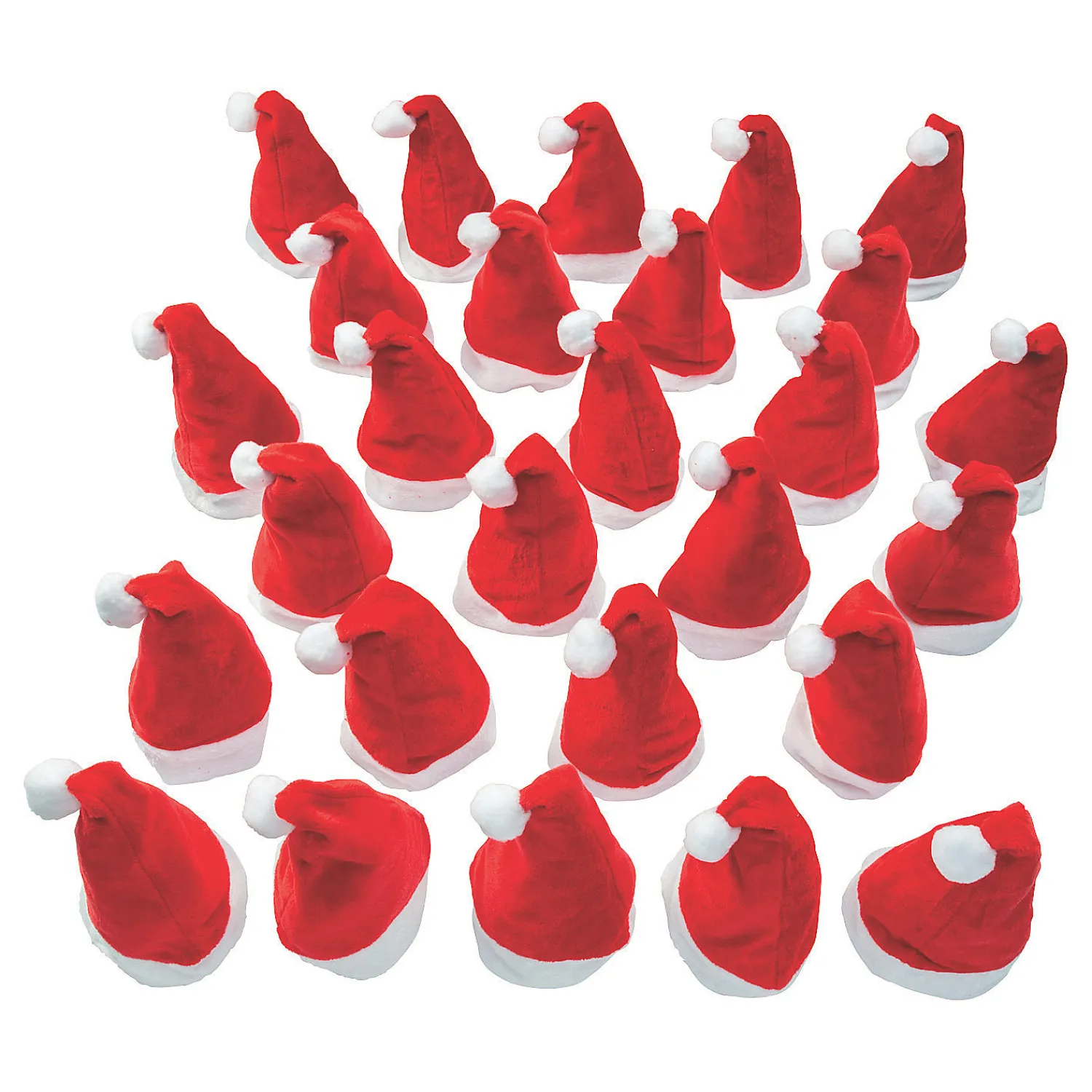 bulk__pc_plush_santa_hats_0.webp Oriental Trading Hat & Tote Bag Assortments*Bulk 144 Pc. Plush Santa Hats