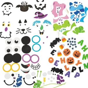Bulk 48 Pc. Pumpkin Decorating Craft Kit Assortment - Makes 48<Oriental Trading Hot