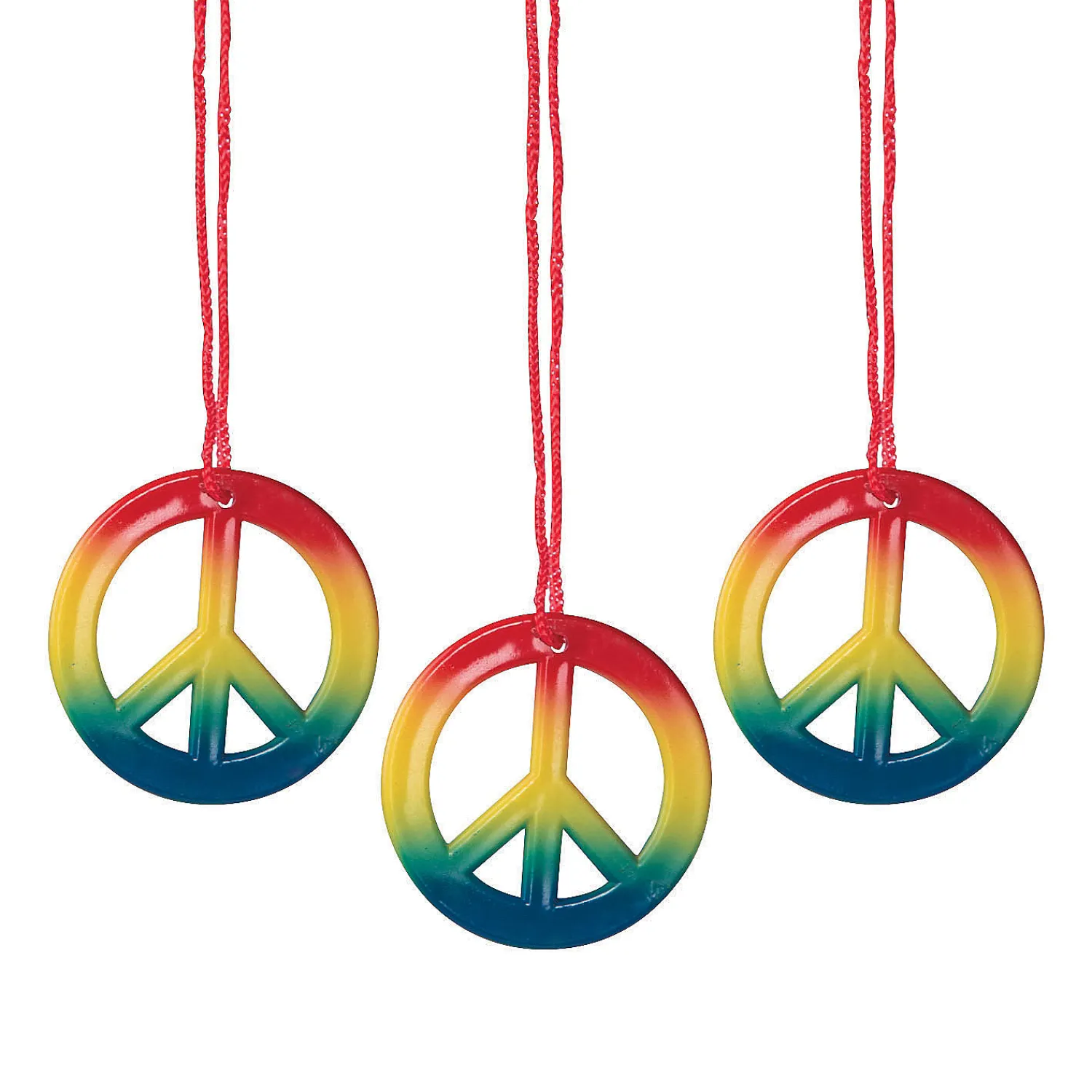 bulk__pc_rainbow_peace_si_0.webp Oriental Trading Necklaces*Bulk 48 Pc. Rainbow Peace Sign Necklaces