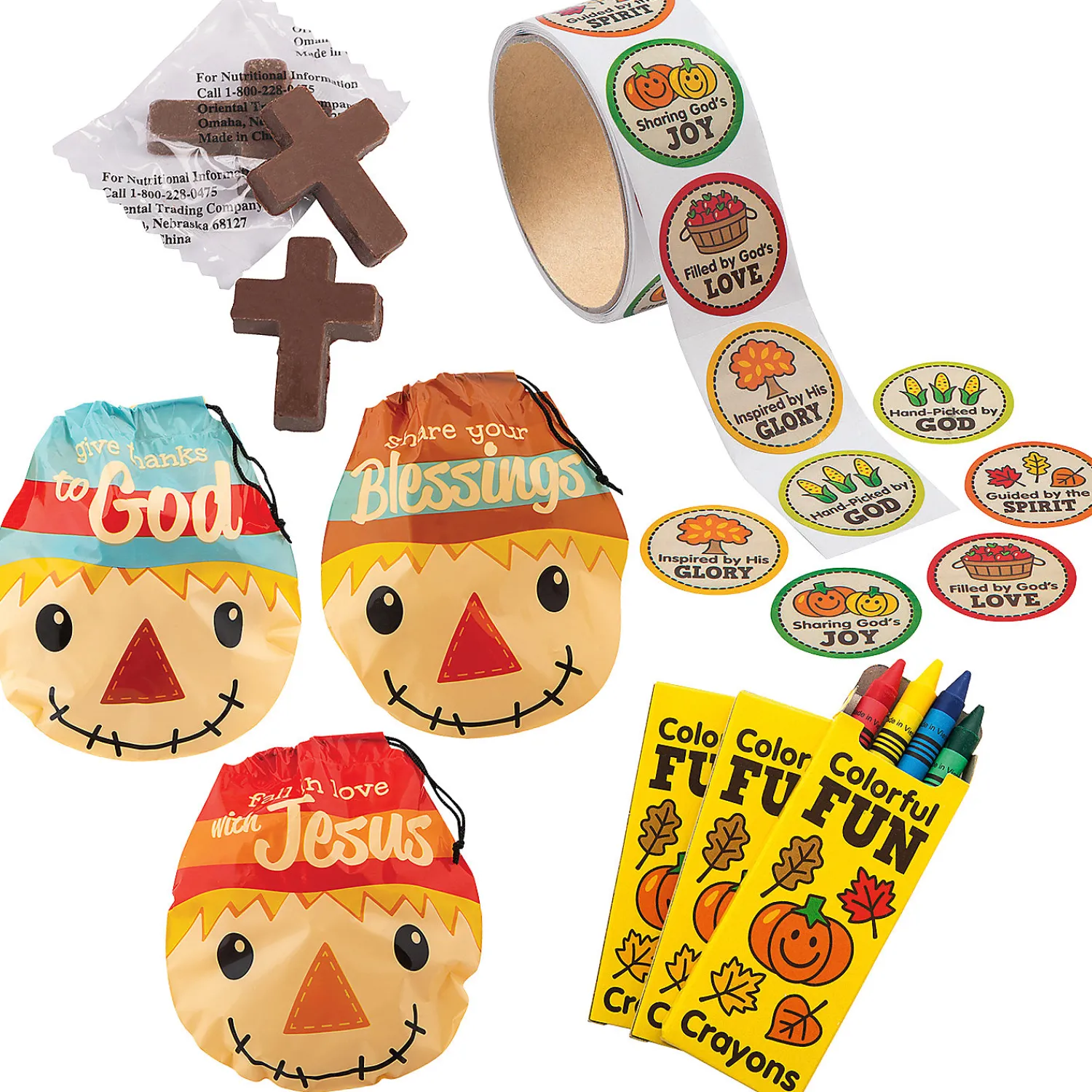 bulk__pc_religious_fall_s_0.webp Bulk 435 Pc. Religious Fall Scarecrow Goody Bag Kit For 72<Oriental Trading Shop