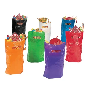 Bulk 50 Pc. Solid Color Plastic Goody Bags<Oriental Trading Online