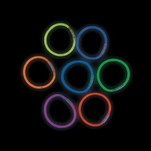 Oriental Trading Glow Assortments*Bulk 100 Pc. Solid Glow Bracelet Assortment