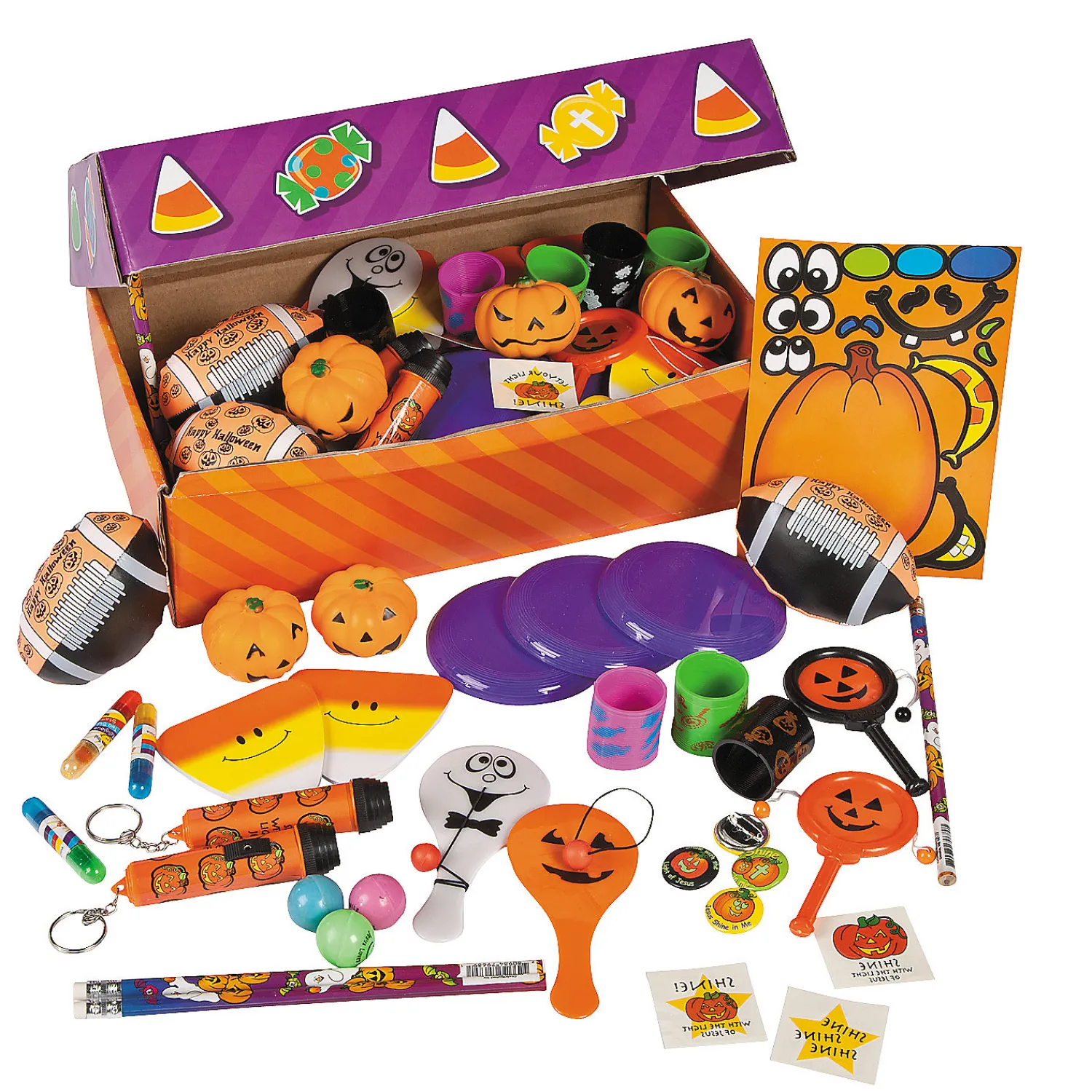 bulk__pc_trunkortreat_rel_1.webp Bulk 100 Pc. Trunk-Or-Treat Religious Halloween Assortment<Oriental Trading Store
