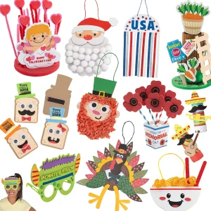 Bulk 132 Pc. Ultimate Holiday Craft Kit Assortment - Makes 132<Oriental Trading New