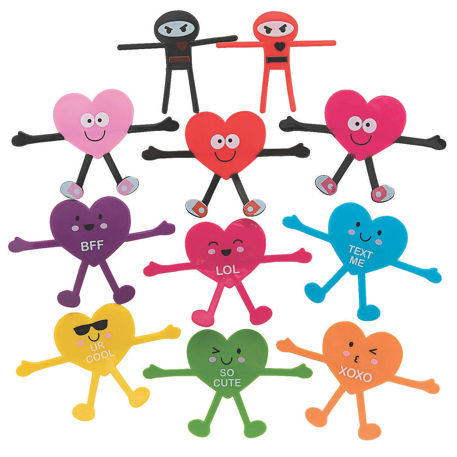 bulk__pc_valentine_bendab_1.webp Oriental Trading Character Toys*Bulk 144 Pc. Valentine Bendables Assortment