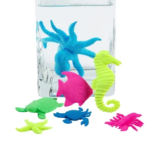 Oriental Trading Character Toys*Bulk 48 Pc. Watch It Grow Sea Life Characters Water Growing Toys