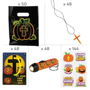 Bulk Christian Pumpkin Glow Handout Kit For 48<Oriental Trading Cheap